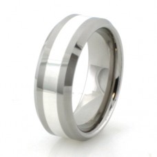 Tungsten Faceted Wedding Band